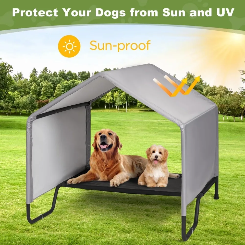 Outdoor Dog Bed with Canopy - Image 3