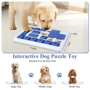 Interactive Plush Puzzle Dog Toy
