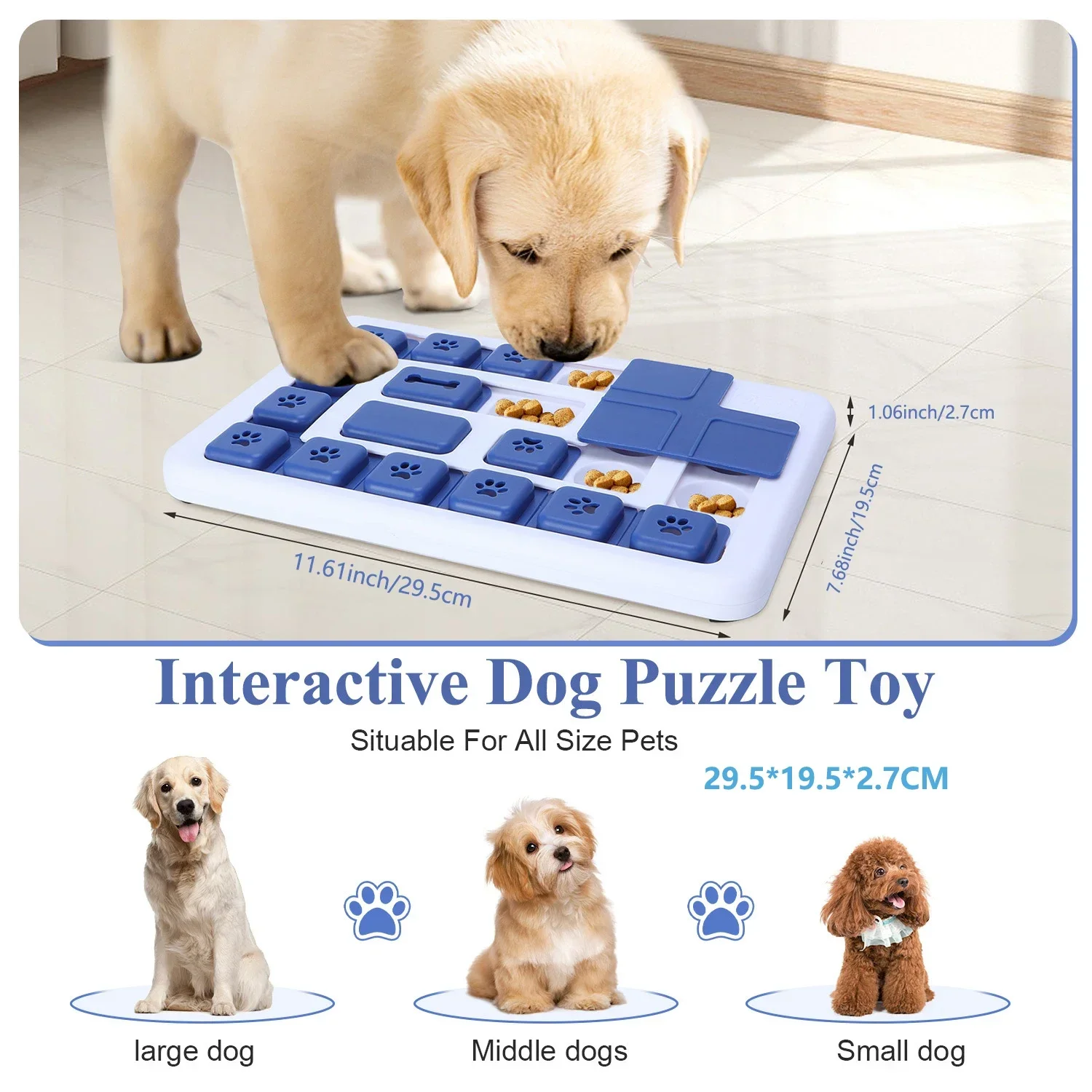 Interactive Plush Puzzle Dog Toy